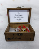 Christmas Magical Jingle Bell Decoration in a rustic wooden box