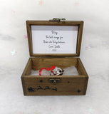 Christmas Magical Jingle Bell Decoration in a rustic wooden box