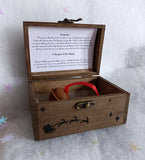 Christmas rustic wooden box to help explain to your older children how Santa is not real.