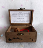 Christmas rustic wooden box to help explain to your older children how Santa is not real.