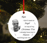 A beautiful memorial Christmas tree decoration