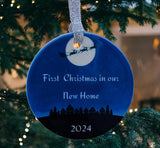 A first Christmas in our new home Christmas tree decoration.