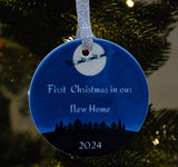 A first Christmas in our new home Christmas tree decoration.