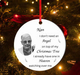 A beautiful memorial Christmas tree decoration