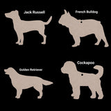 A beautiful wooden dog Christmas tree decorations (Various breeds available)