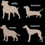 A beautiful wooden dog Christmas tree decorations (Various breeds available)