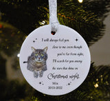 A beautiful Pet Memorial Christmas tree Decoration