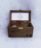 Christmas Magical Jingle Bell Decoration in a rustic wooden box