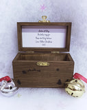 Christmas Magical Jingle Bell Decoration in a rustic wooden box
