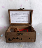 Christmas rustic wooden box to help explain to your older children how Santa is not real.