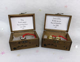 Christmas Magical Jingle Bell Decoration in a rustic wooden box