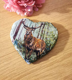 Set of 4 Slate Stag Decoupaged Coasters