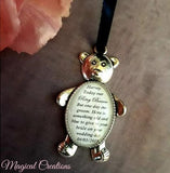 Flower Girl, Bridesmaid, Page Boy, Usher, Ringer Bearer, Ring Security Teddy Bear Keepsake Charm