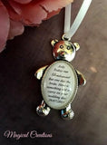 Flower Girl, Bridesmaid, Page Boy, Usher, Ringer Bearer, Ring Security Teddy Bear Keepsake Charm