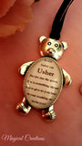 Flower Girl, Bridesmaid, Page Boy, Usher, Ringer Bearer, Ring Security Teddy Bear Keepsake Charm