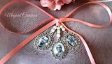 Triple Silver Coloured Bouquet Photo Charm
