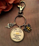 You Will Always Bee My Favourite Teacher Thank You Keyring Gift,