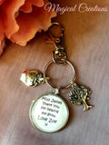 Teacher Thank You for Helping me Grow Keyring Gift,