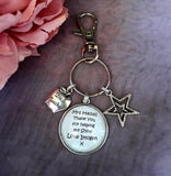 Teacher Thank You for Helping me Shine Keyring Gift,