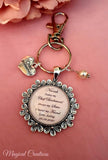 Sister Forever Keepsake Charm on a Keyring Clasp.