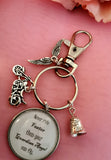 Motorbike Guardian Angel Biker Keyring
