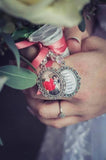 Double Bouquet Photo Charm.