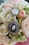 Single Bouquet Photo Charm With a Verse Charm.