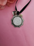 Bridal Party Gothic, Halloween Something Old Keepsake Charm with Skull.