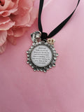 Bridal Party Gothic, Halloween Something Old Keepsake Charm with Skull.