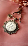 Sister Forever Keepsake Charm on a Keyring Clasp.