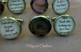 Memory Photo Personalised Cufflinks for the Groom