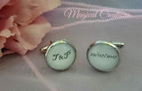 Memory Photo Personalised Cufflinks for the Groom