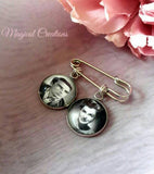 Groom Memory Photo Lapel Pin