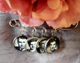 Groom Memory Photo Lapel Pin