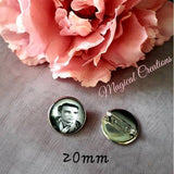 Groom photo Memory Lapel Badge Pin