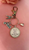 Motorbike Guardian Angel Biker Keyring