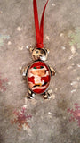 Teddy Bear Photo Portrait Christmas Tree Decoration
