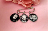 Groom Memory Photo Lapel Pin