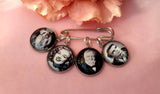 Groom Memory Photo Lapel Pin