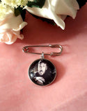 Bride and Groom Photo Memory Lapel Pin