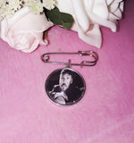 Bride and Groom Photo Memory Lapel Pin