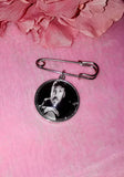 Bride and Groom Photo Memory Lapel Pin