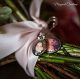 Groom Memory Photo Lapel Pin