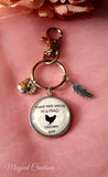 Novelty Chicken Owner Keyring