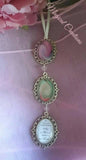Triple Silver Coloured Photo Memory Bouquet Charm