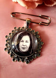 Memorial Photo Bouquet or Lapel Pin