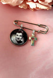 Circle Memory Photo Lapel Pin