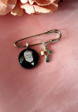 Groom Memorial Photo Lapel Pin