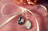 Double Photo Bouquet Memorial Charm.