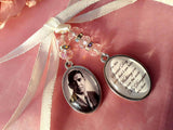 Double Photo Bouquet Memorial Charm.